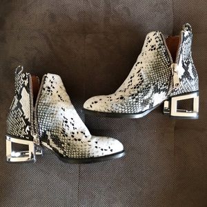 Jeffrey Campbell Snake Skin Booties